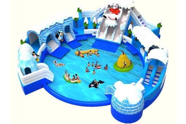 冰雪世界充氣水滑梯